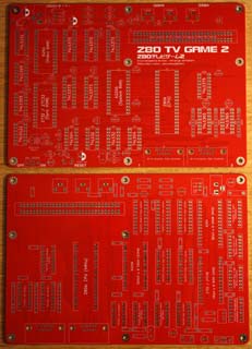 Z80 TV Game 2 PCBs