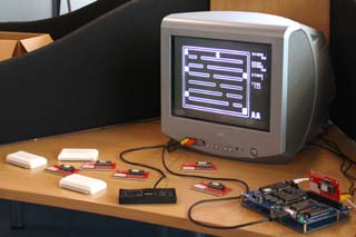 Z80 TV Game in operation