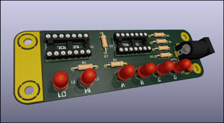 Logic probe PCB