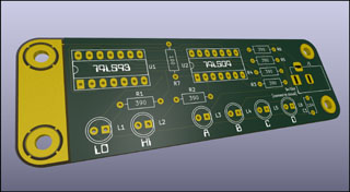 Logic probe PCB