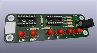 Logic probe PCB